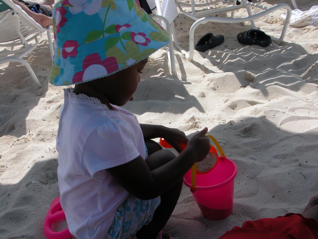 child, bucket and shovel - perfect